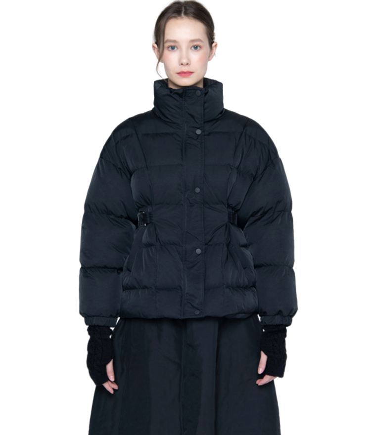 Strapped Side Puffer Jacket