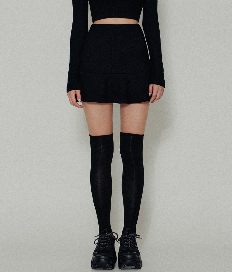 HIDE Flare Band Skirt (Black)