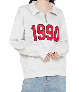 NEVERM!ND1990 Collared Sweatshirt