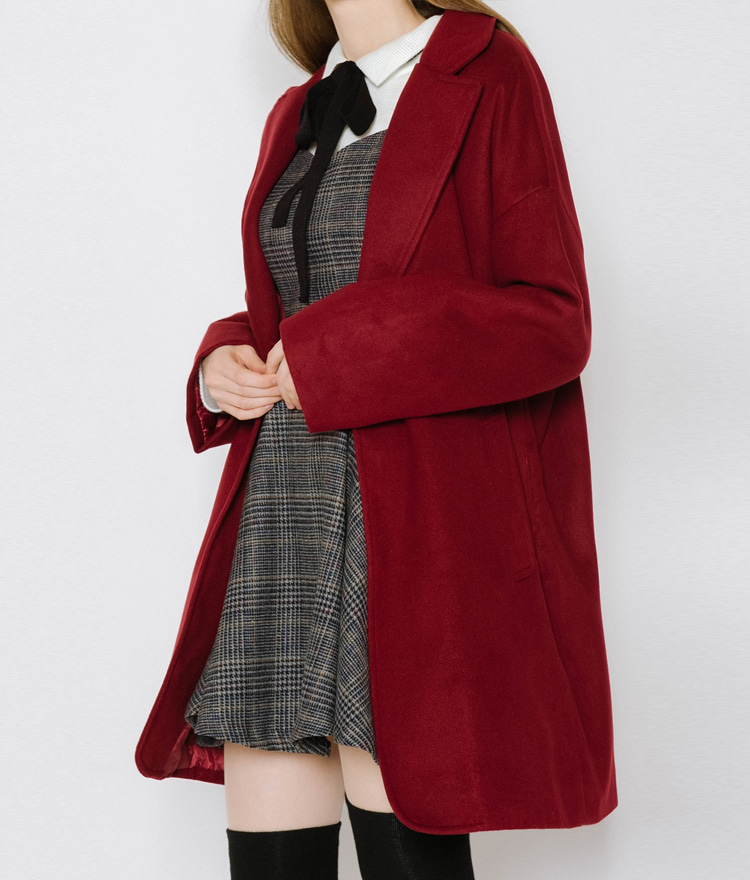 Solid-Tone Quilt Lined Coat