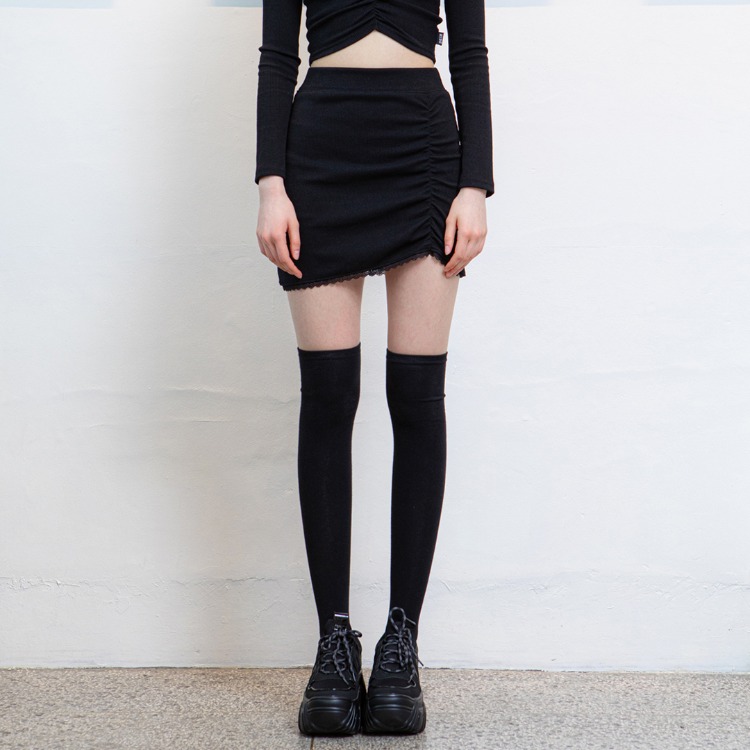 HIDE Lace Skirt (Black)