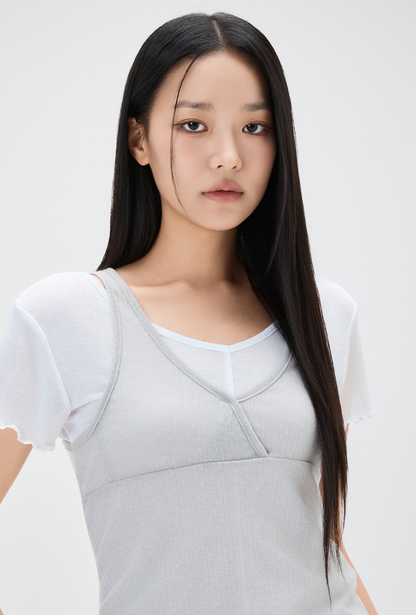 미쏘 | 데일리 레이어드 반팔 티셔츠