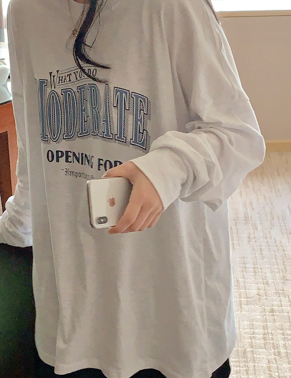 오프링 긴팔 티셔츠 (3color)