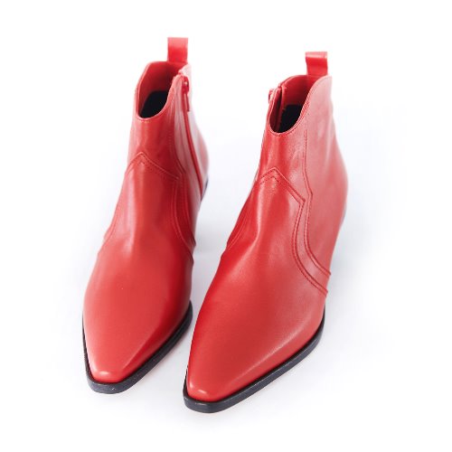 Western Short Boots (RED)