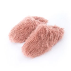 Fur Mule (Dusty Pink)