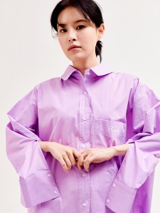 Over fit long shirts [PURPLE]