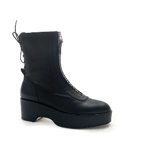 Platform Zip Boots (Black)
