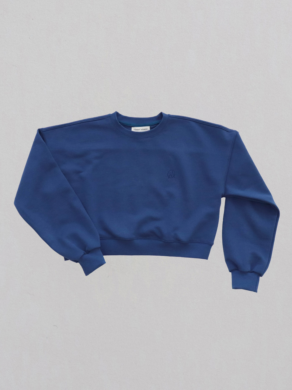 midnight crop sweatshirt - blue