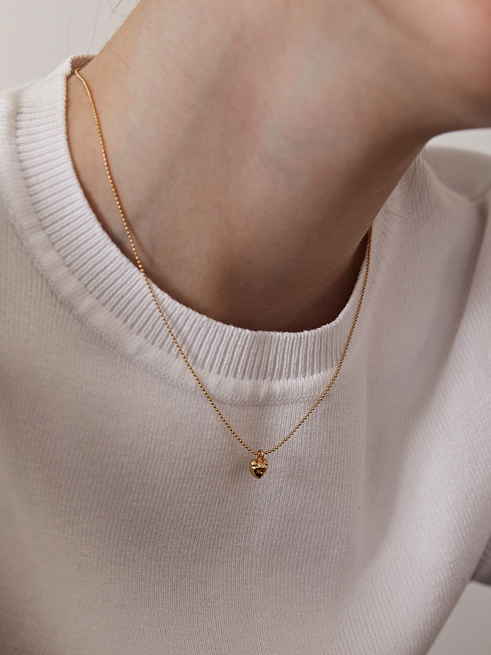 Bumpy petit necklace - gold