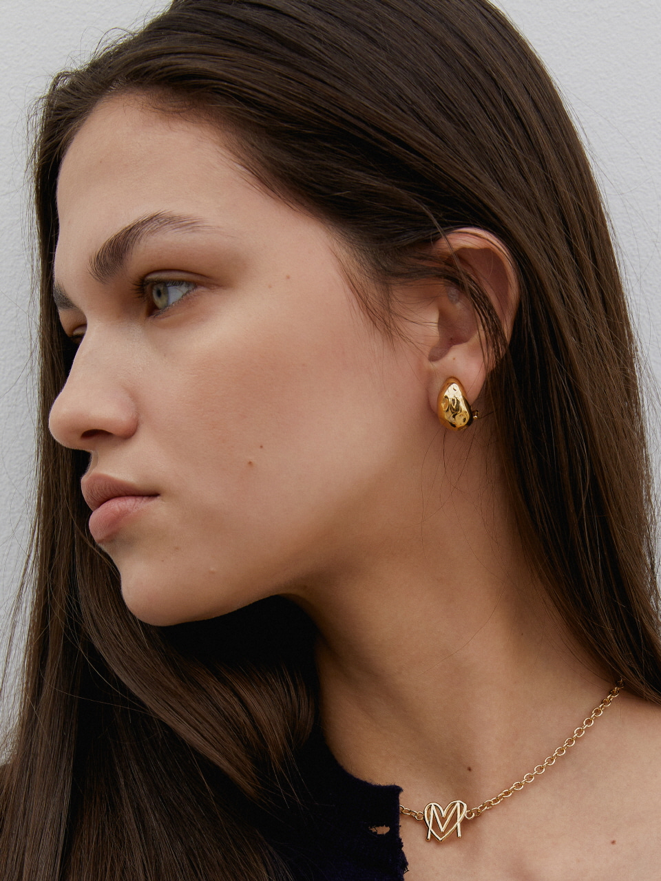 [delivery 3.30] bumpy dewy earring - gold
