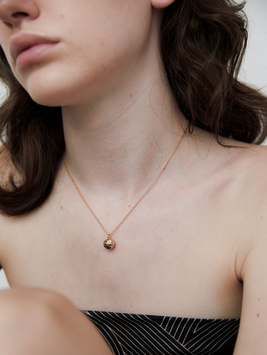 bumpy thin chain necklace - gold
