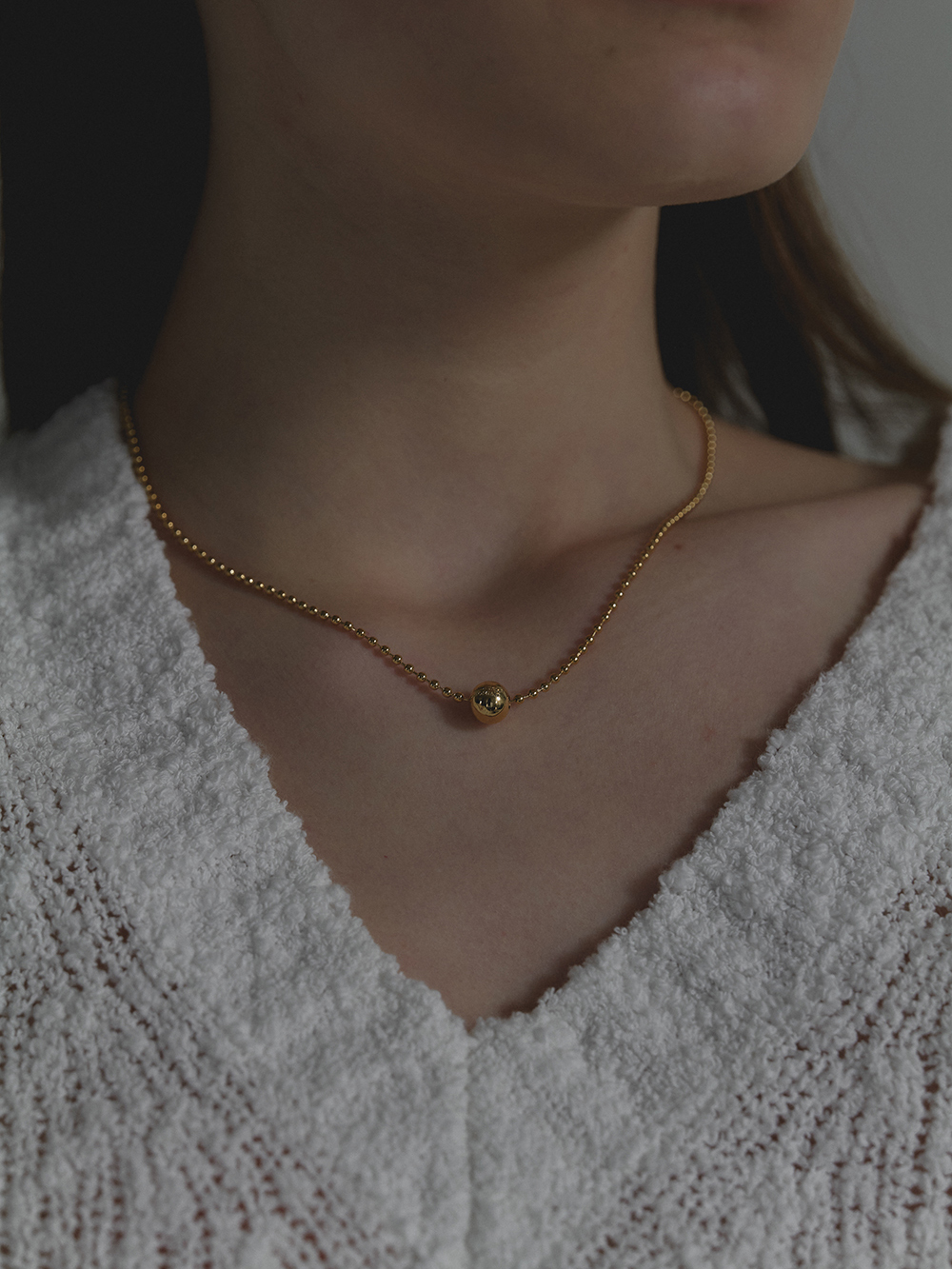coing necklace - gold