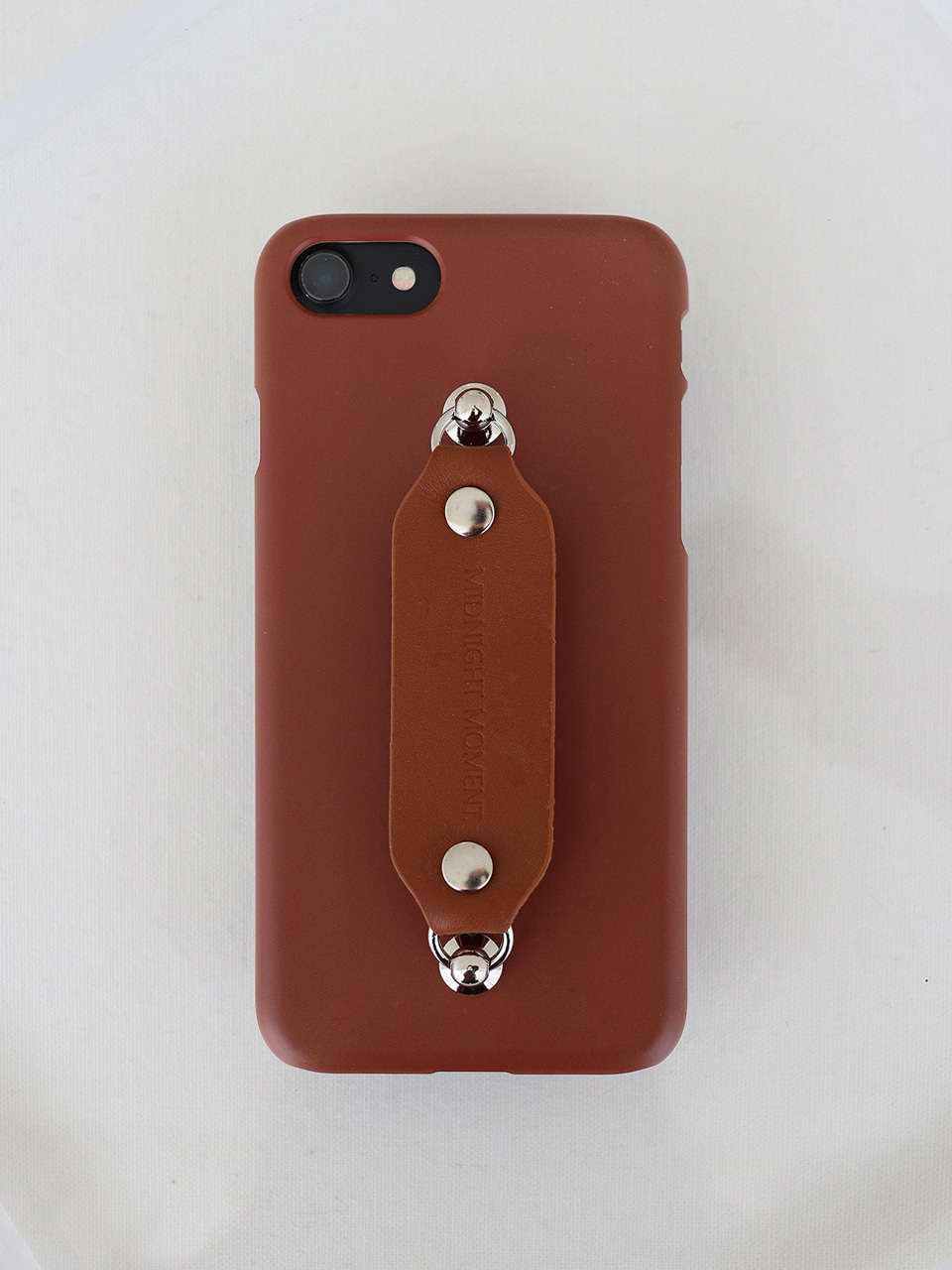 leather grip case brown - brown