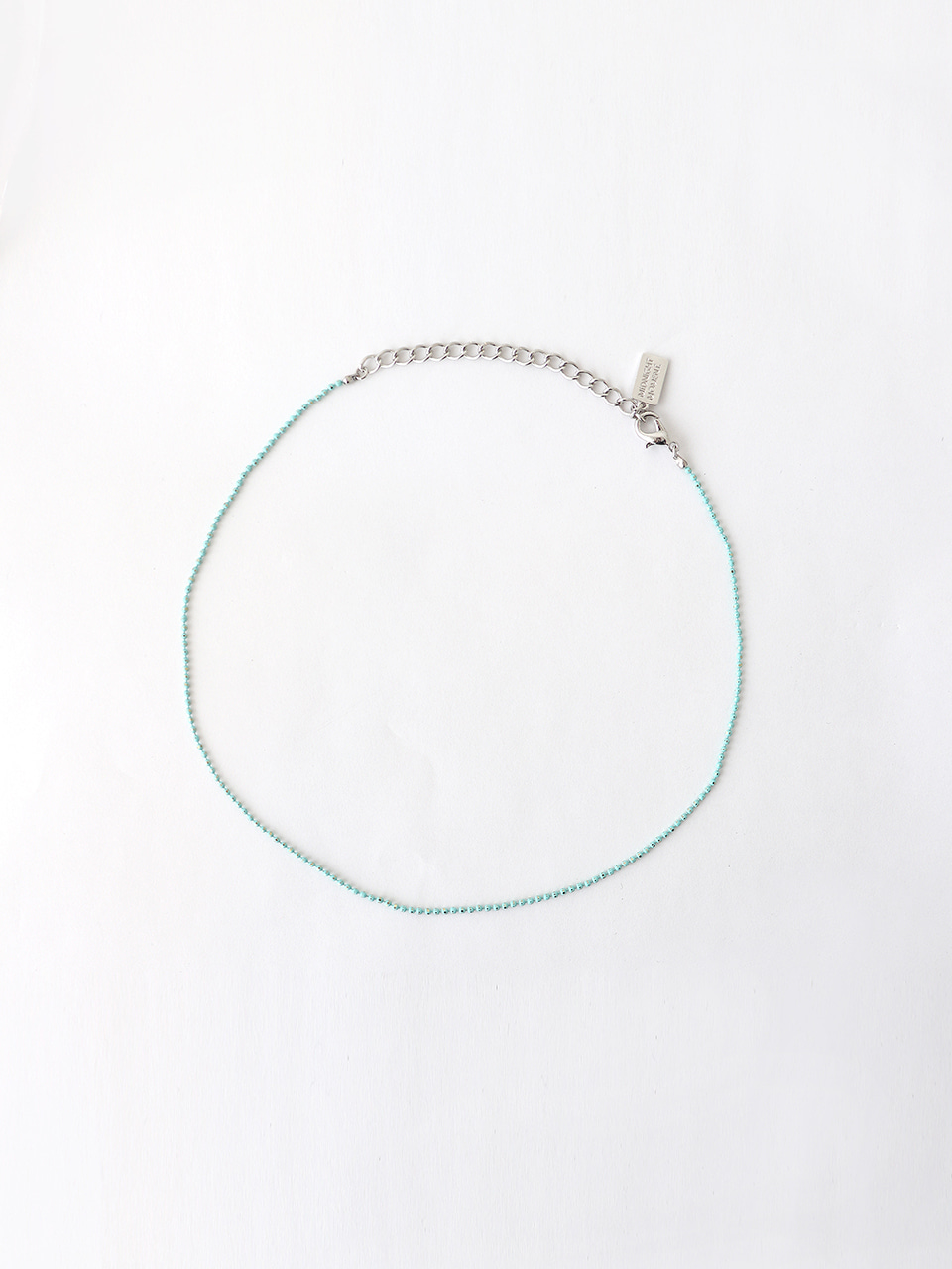 mint ball chain necklace (choker)