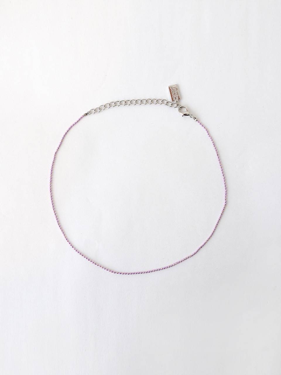 purple ball chain necklace (choker)