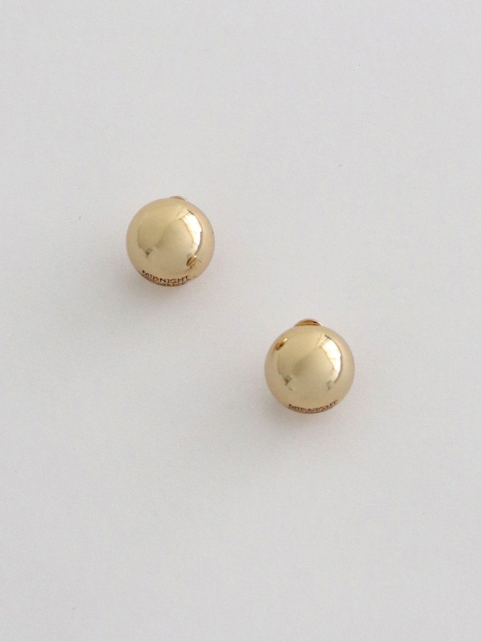 [일시품절] plain earring - gold