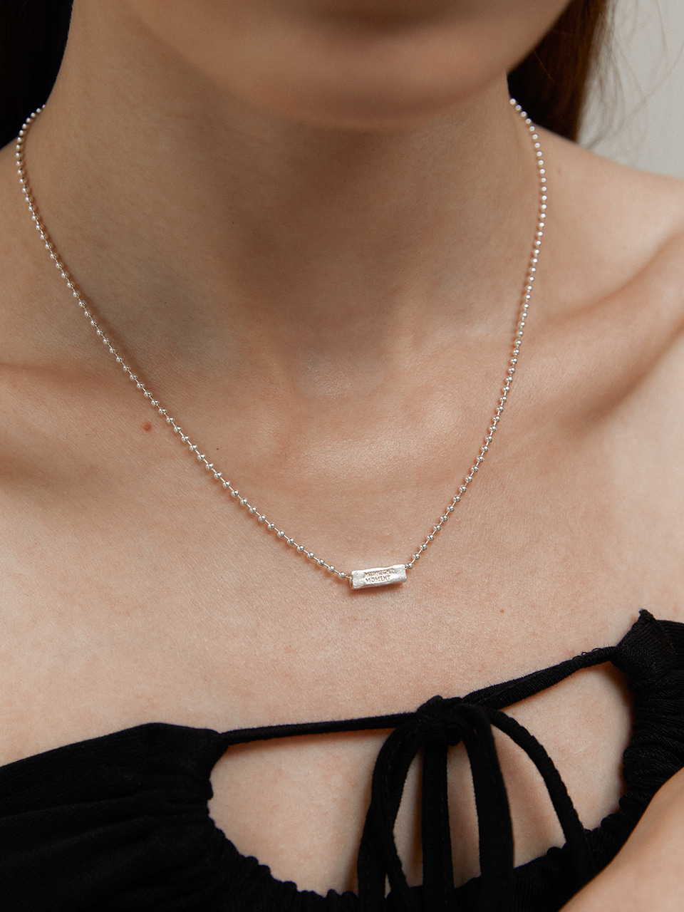 mini brick ballchain necklace