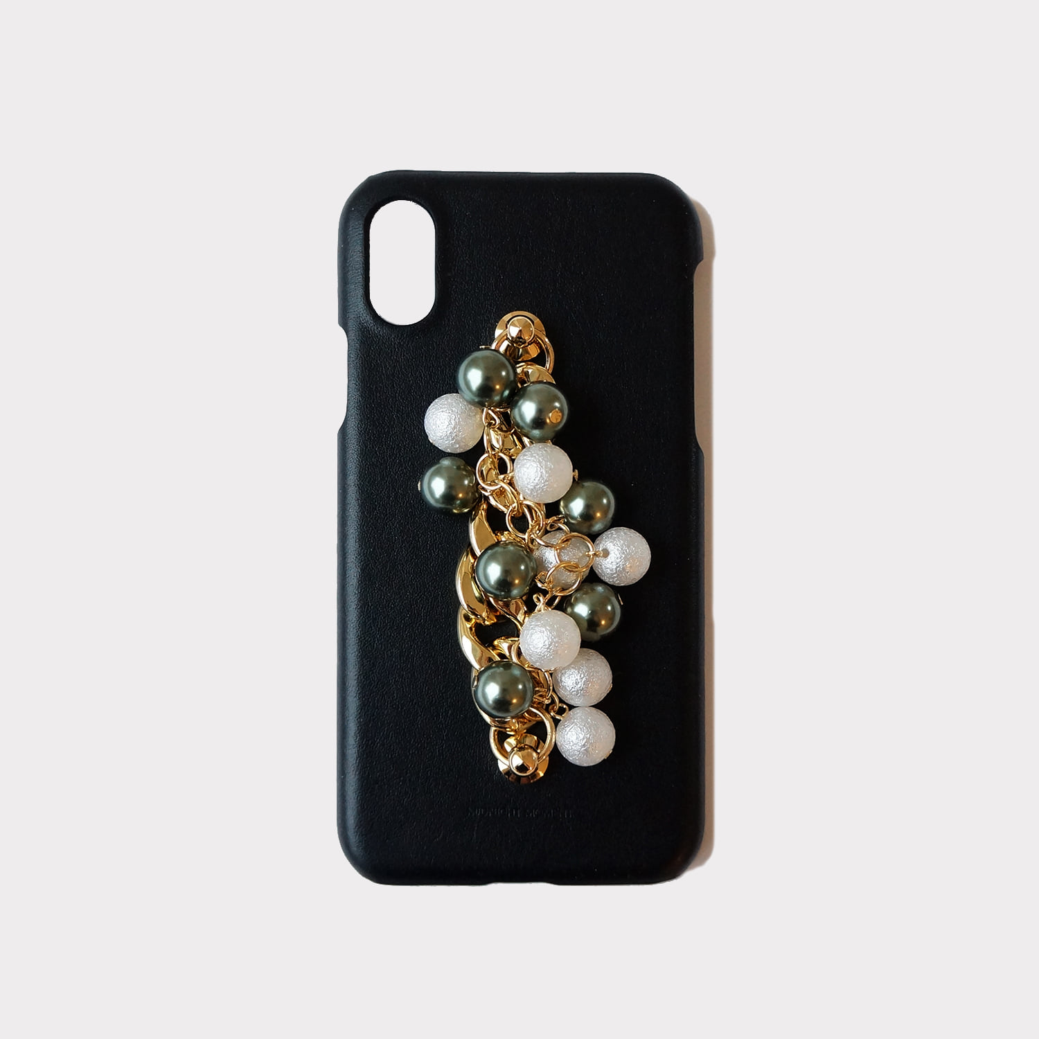 [cow leather body] gold mix ball case