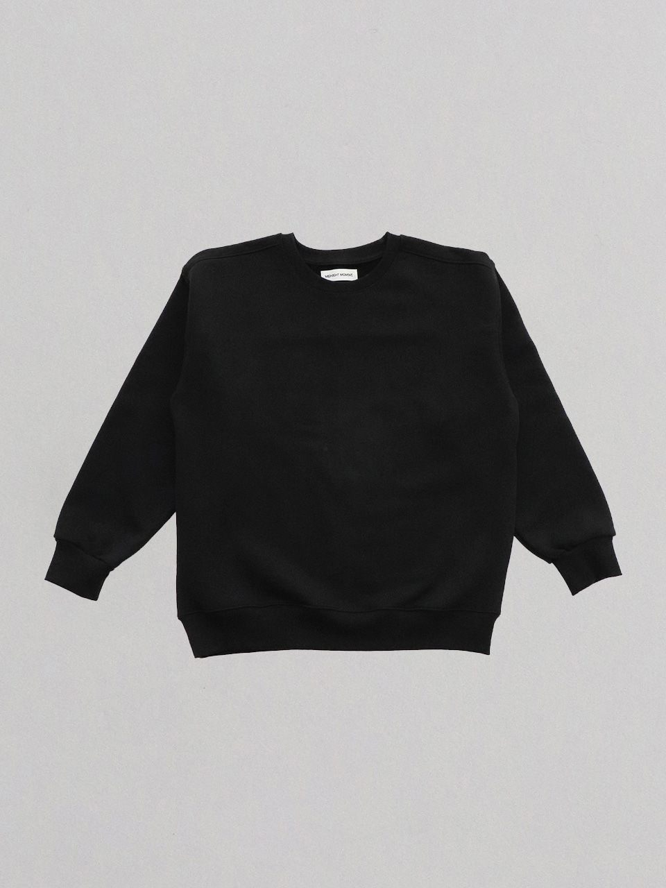 midnight basic sweatshirt - black