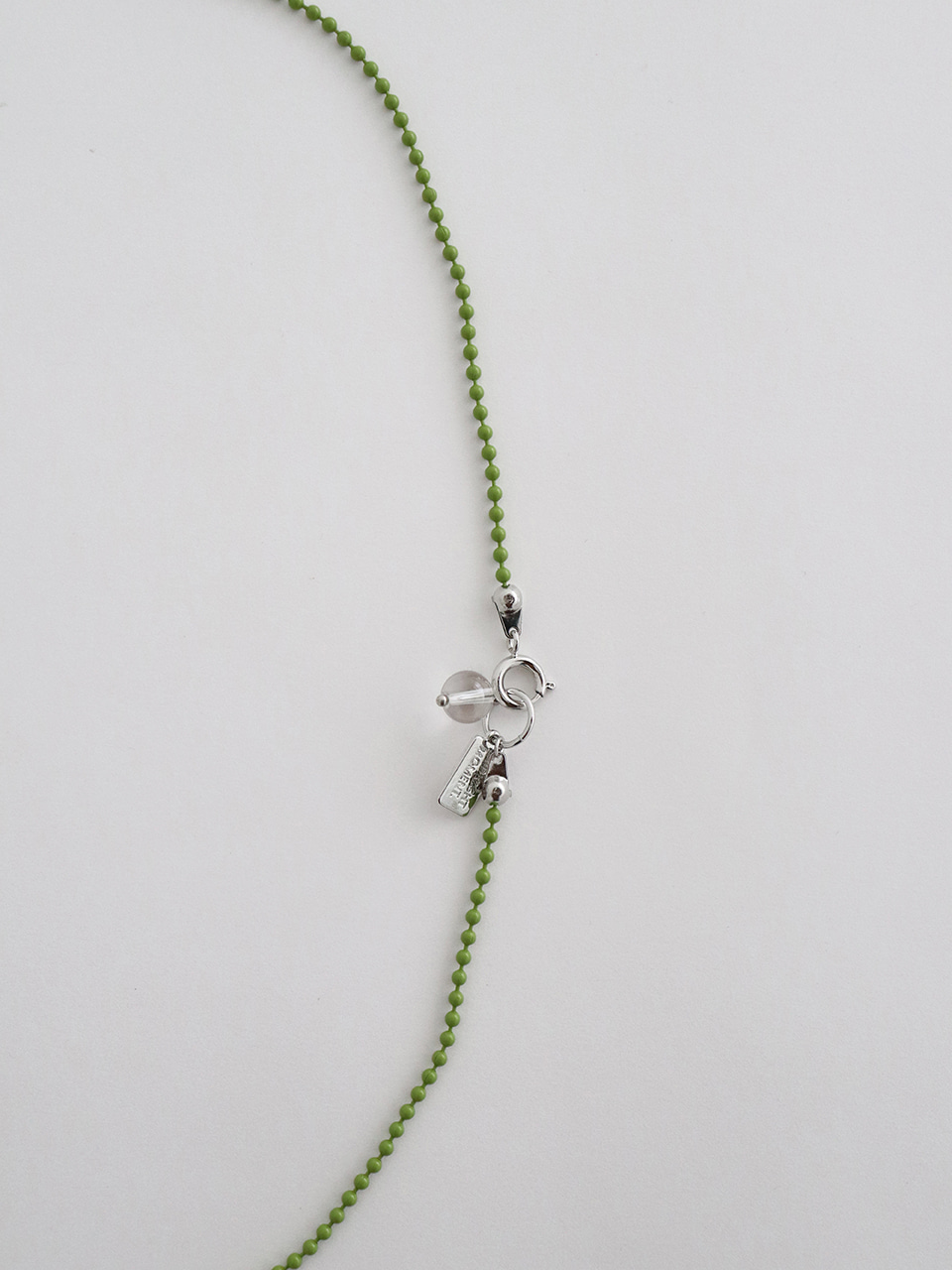 green ball necklace