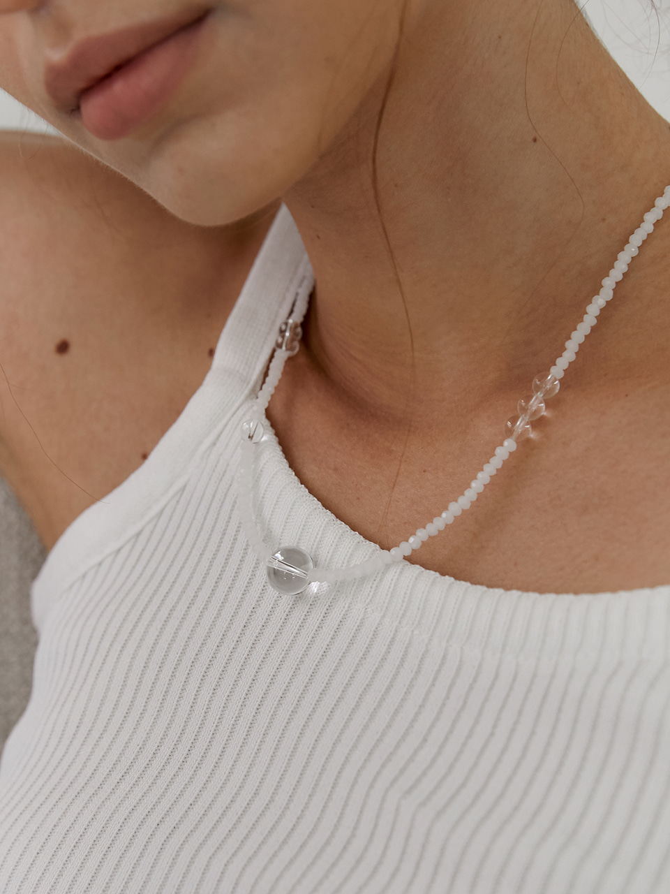 [레드벨벳 슬기 착용] pure quartz necklace