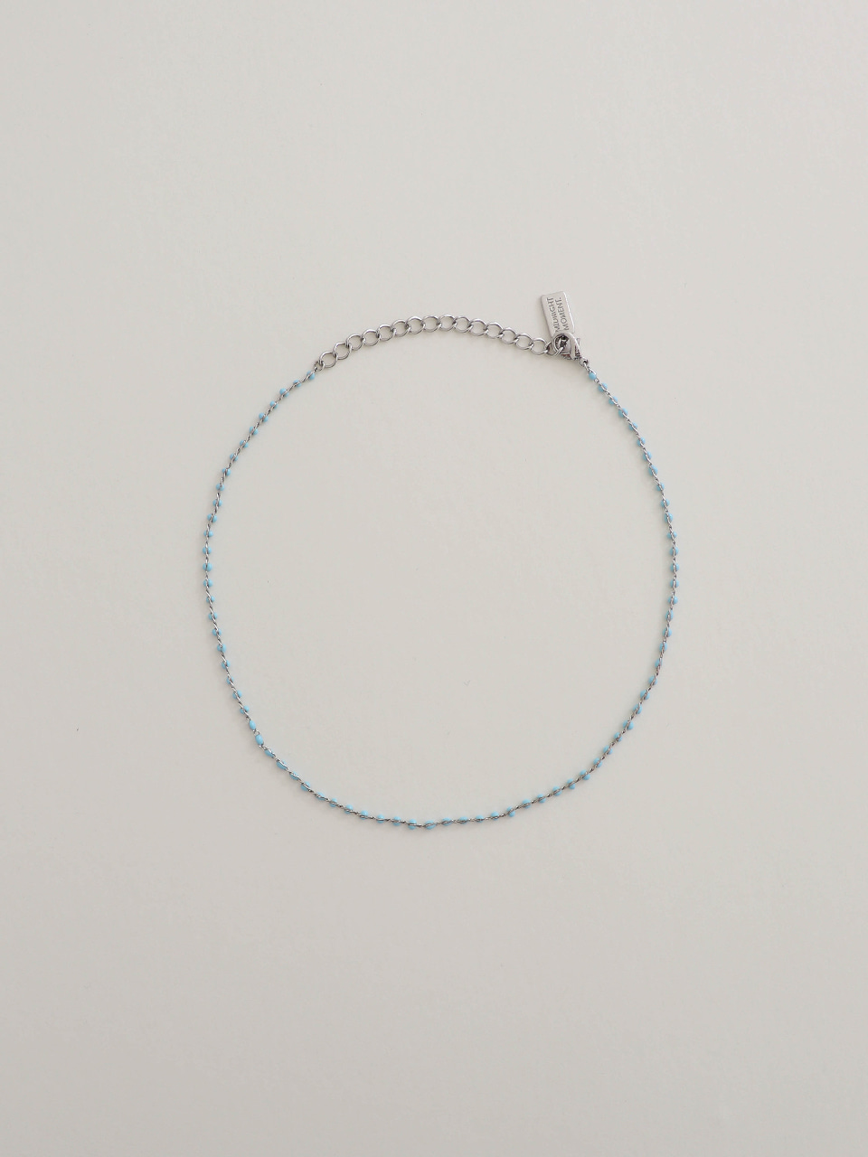 small drop necklace - blue