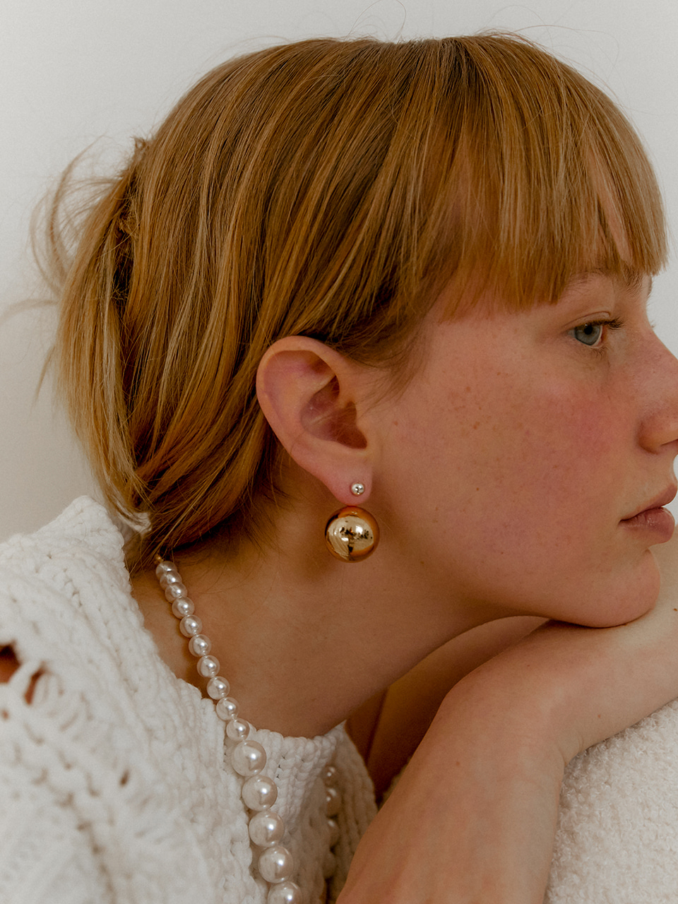 tooball earring - gold