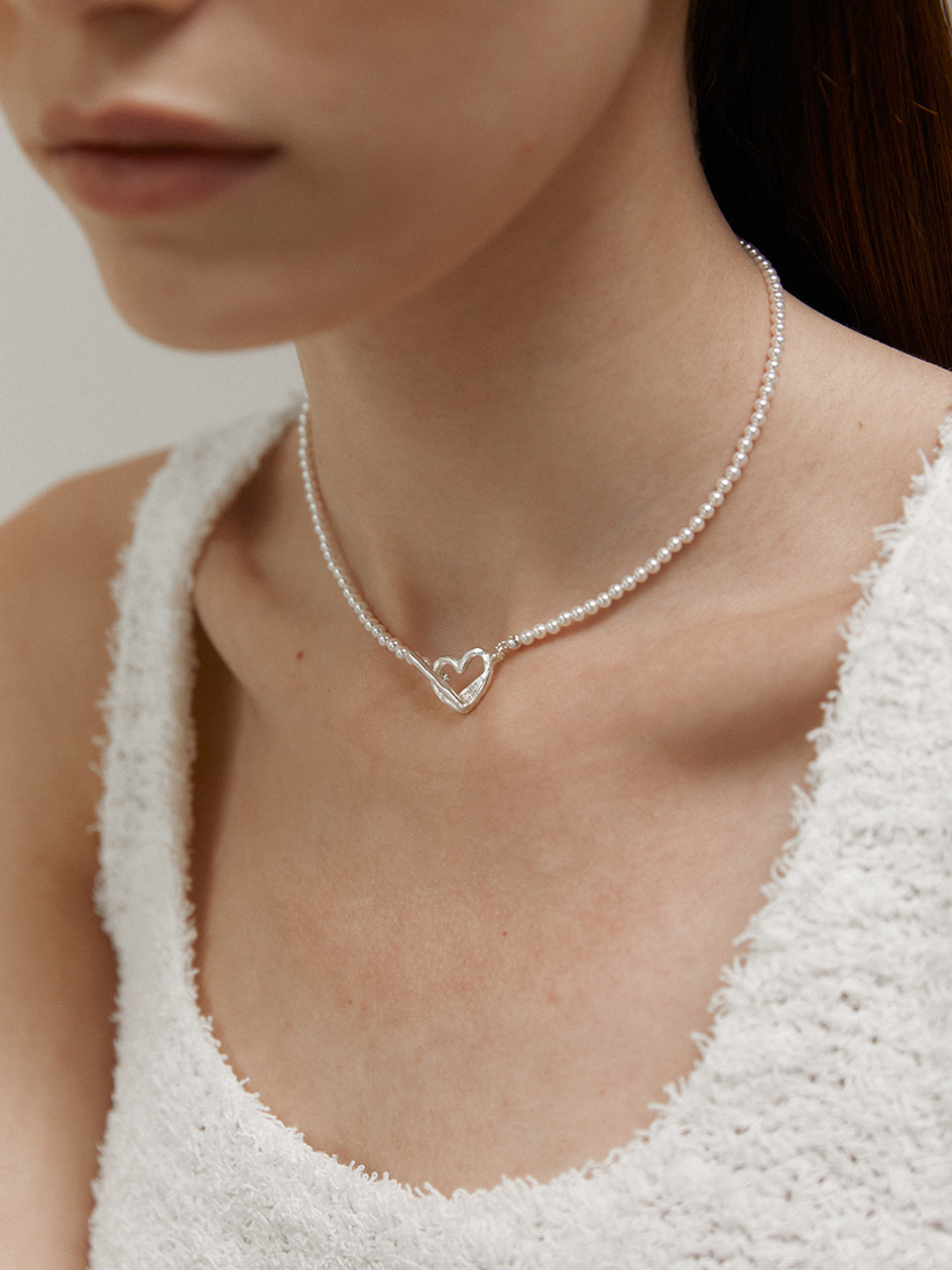 love toggle pearl necklace