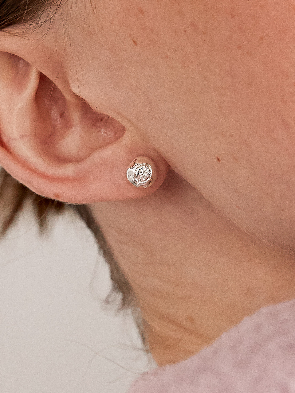 Bale earring - silver