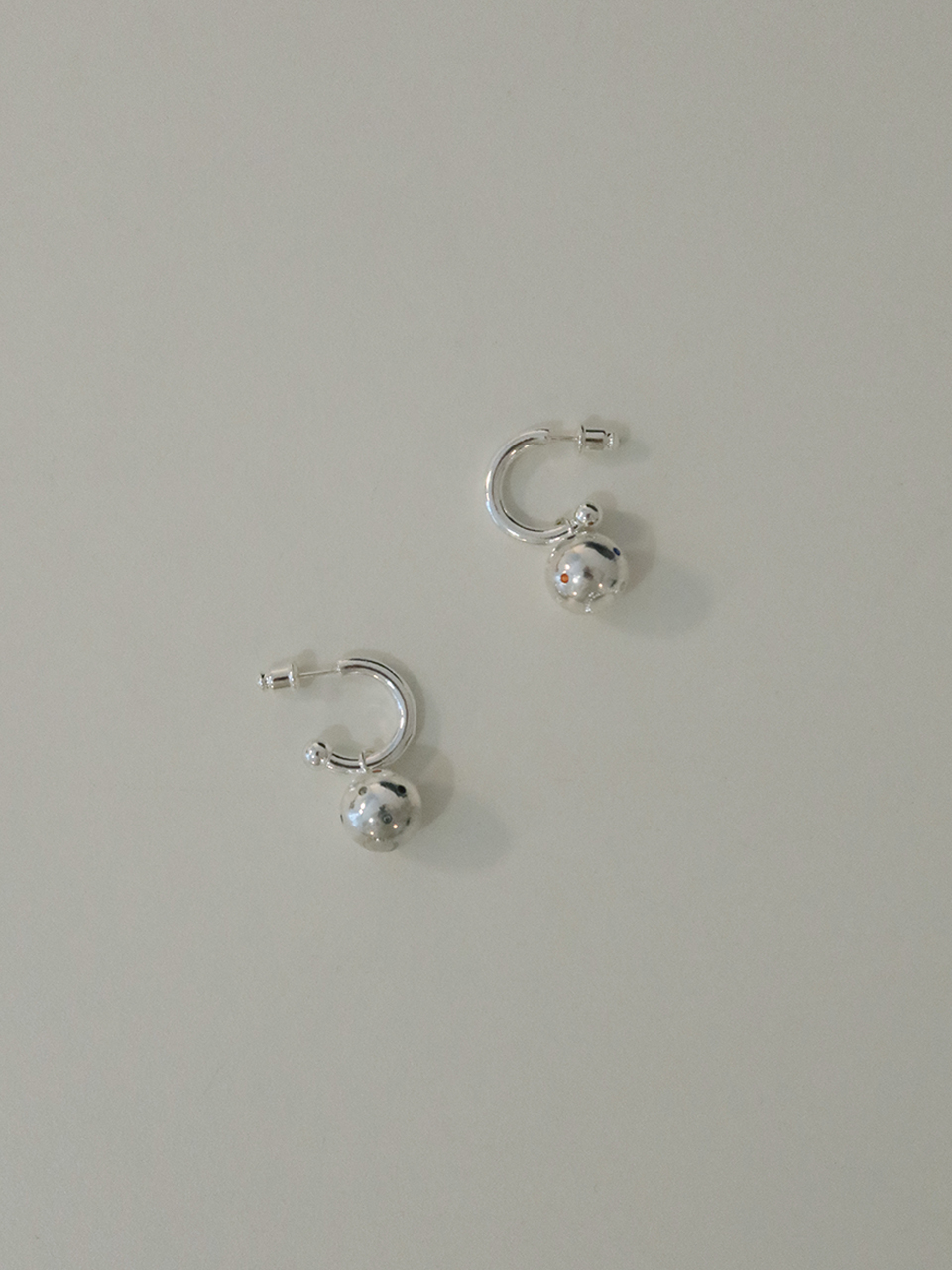 cosmic hoop earring - silver