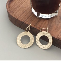 double circle earrings(2color)