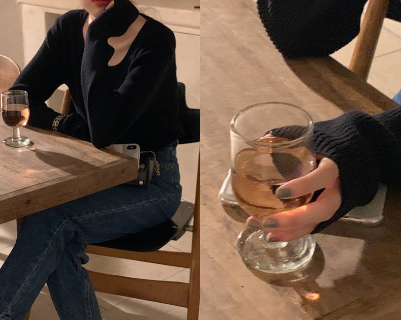 [LEBONE] Juri knit (블랙)(10차수량소진/예약주문/10~15일정도 소요)
