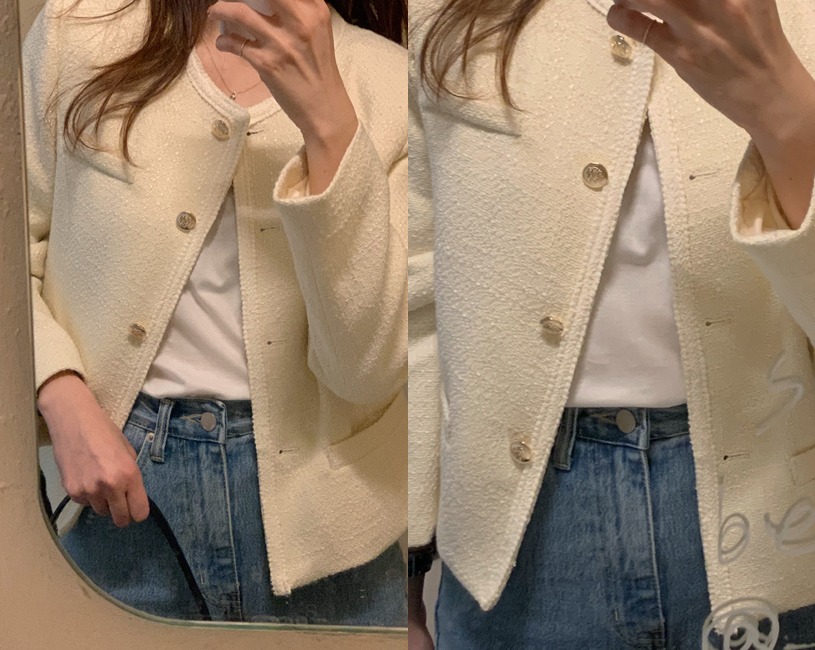 Sort tweed jacket (2color)