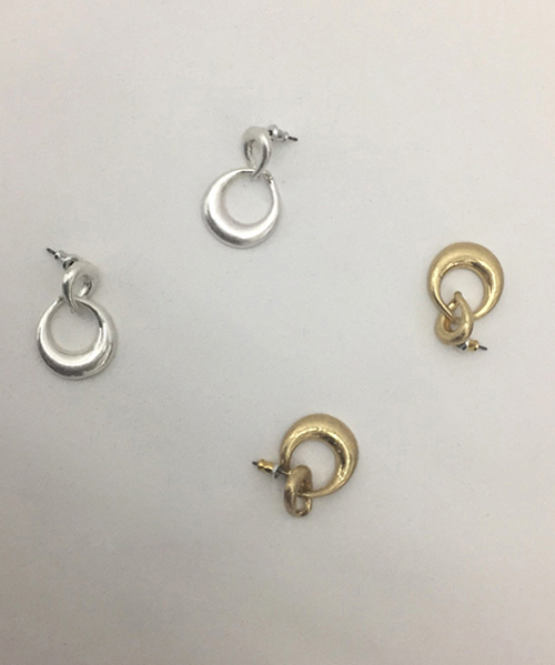 two ring earring(2color)