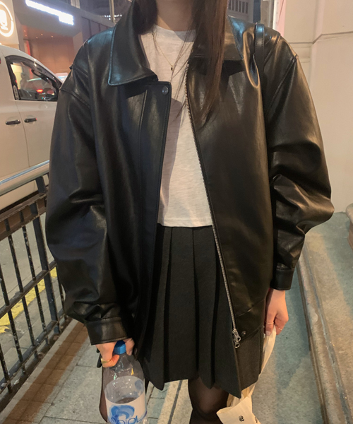 [당일발송] Biego leather jacket (2color)