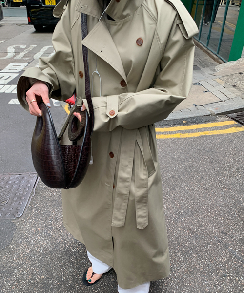 [당일발송] [라이오셀 45%] Sebrary trench coat (2color)
