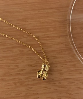 [92.5 silver] Bear necklace (2color)