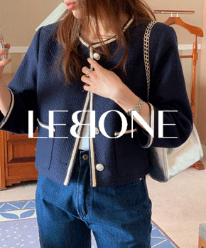 [LEBONE] Senes tweed jacket (네이비)