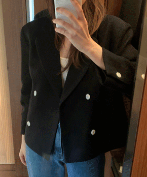 [단독] Milan tweed jacket (블랙)