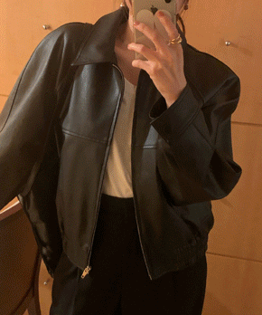 Seine leather jacket (블랙)