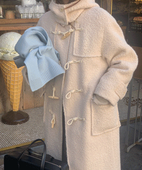 Moisy duffle coat (크림)