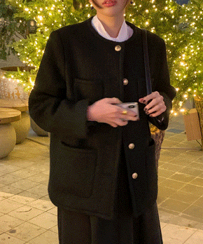 [울 93%] Aimer tweed jacket (2color) ★주말까지 5% 할인적용:)