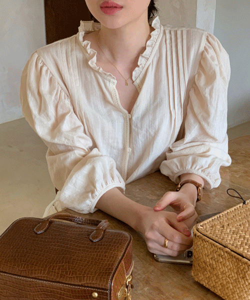Moran blouse (피치베이지)