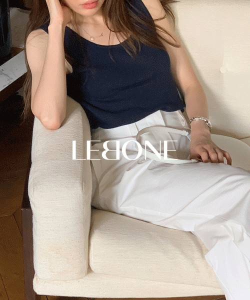 [LEBONE] Bens linen sleeveless knit (2color)