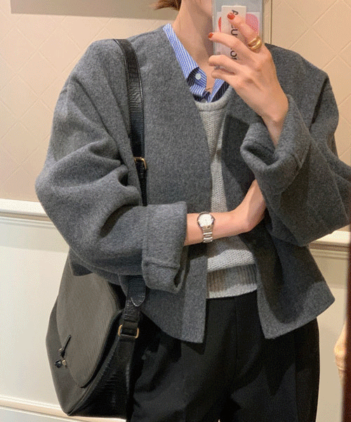 [ウール90%] Luto handmade jacket (グレー)