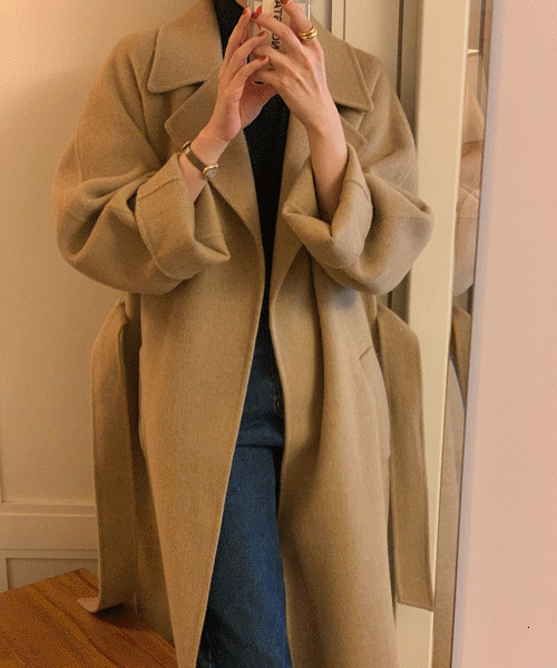 (챠콜 당일출고)[울 90%] Claw handmade coat (2color)