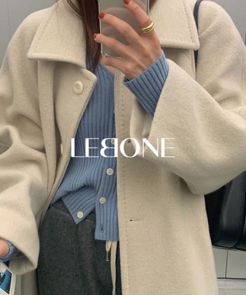 [LEBONE/메리노울 70%] Remon wool coat (솔트크림)