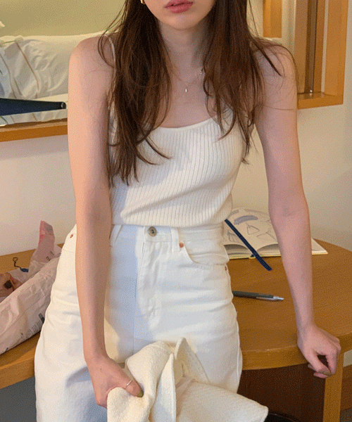Milka sleeveless knit (3color) ★4/23 화요일 오후 6시까지 5% 할인적용:)
