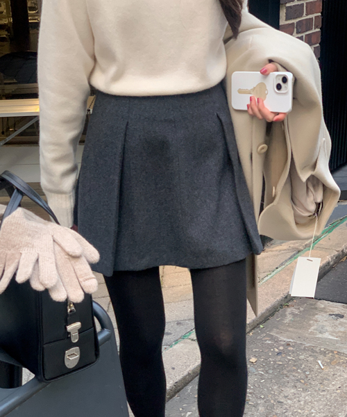 [울 70%] Reme wool skirt (2color)