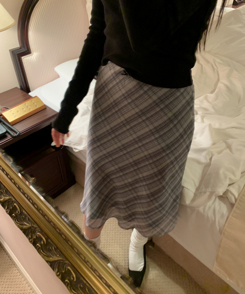 Weekend check skirt (2color)